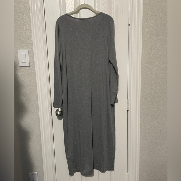 NWT Eileen Fisher Fine Jersey Jewel Neck Dress - Picture 7 of 8
